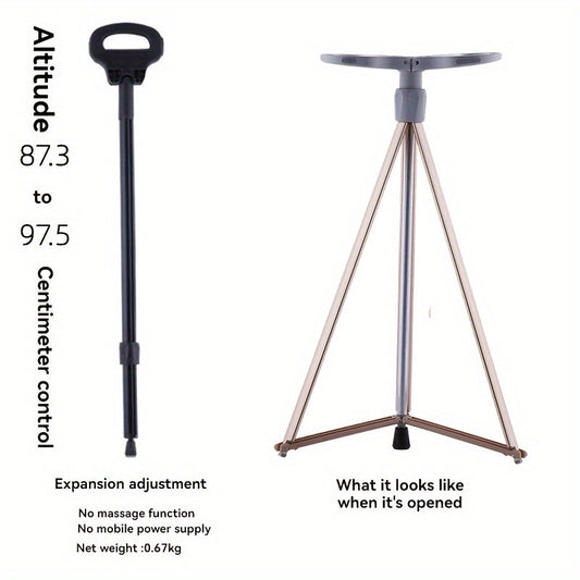 Portable Trekking Pole with Seat and Lock